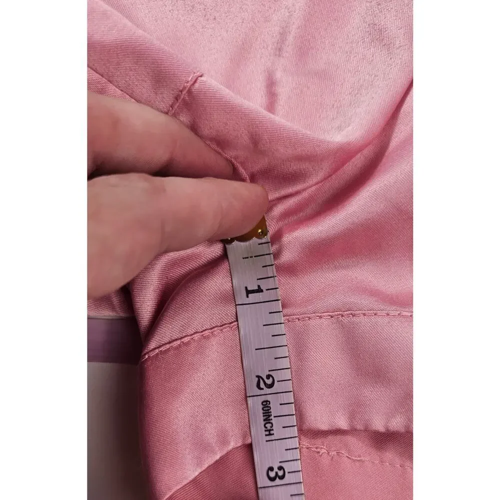 Nasty gal sz L pink satin 2.5